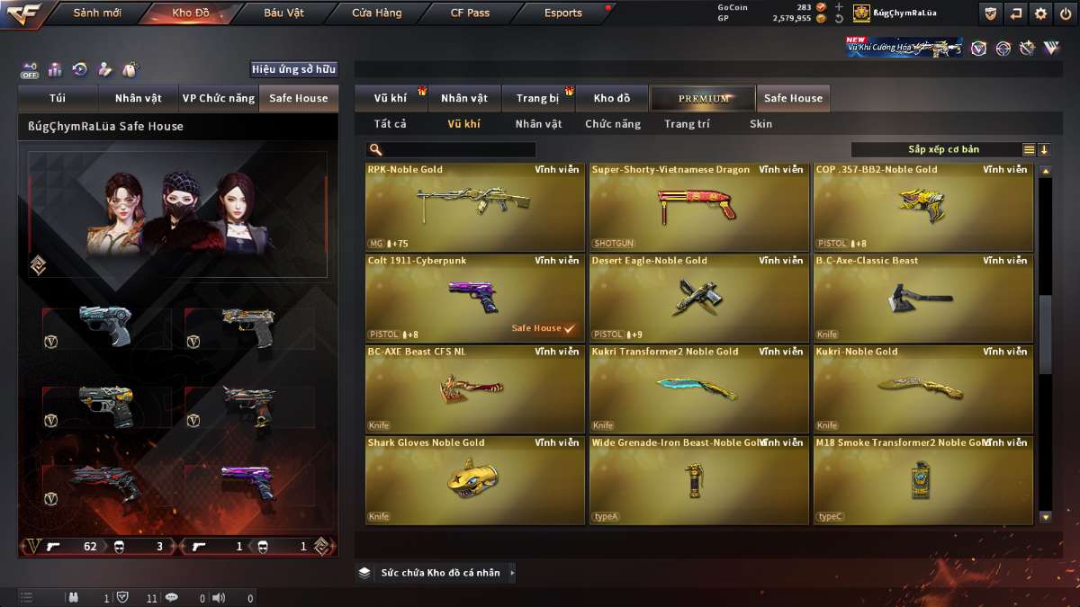 shop acc cf uy tin gia re
